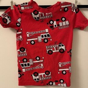 Red Fire Truck Tee - Toddler Graphic two piece set